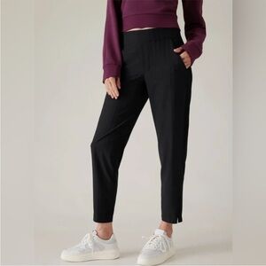Athleta- Brooklyn Mid Rise Ankle Pants in Gloss Stripe- 12